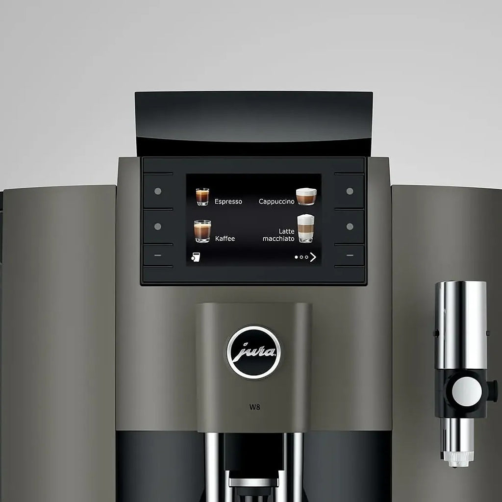 jura w8 coffee menu view