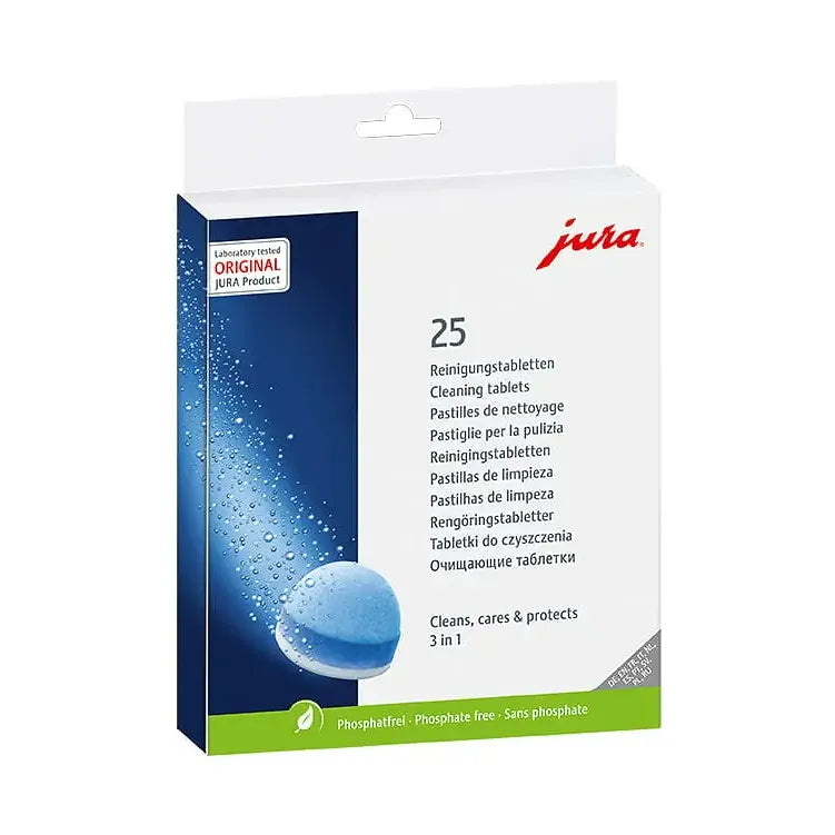 JURA 3-Phase Cleaning Tablets - 25 Pack