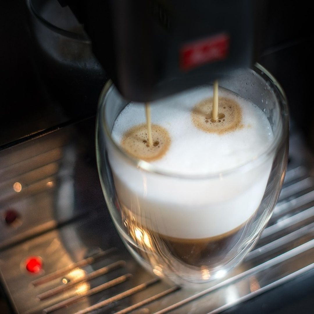 Fresh coffee drink made from Baressa Paso Blend beans
