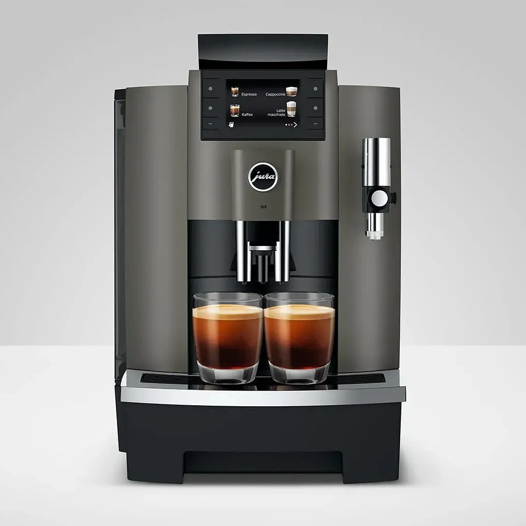 Jura W8 Bean-to-Cup Coffee Machine in dark inox finish